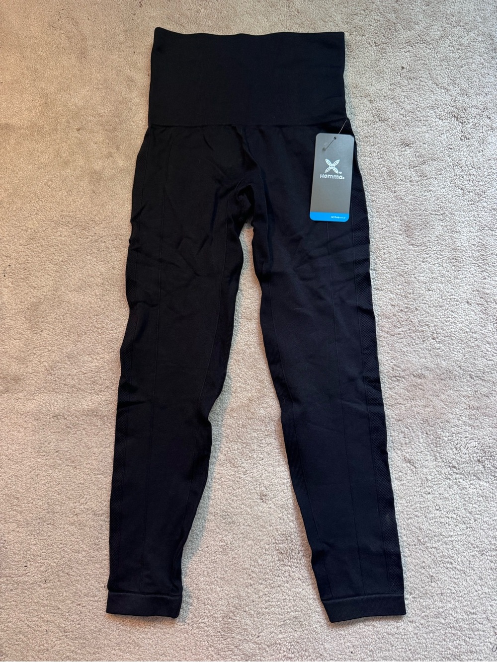 Homma Women's High-Waist Black Leggings